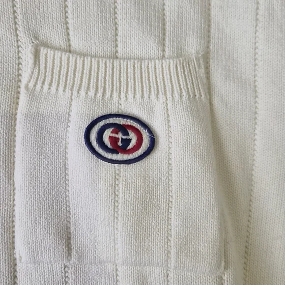 Gucci White Polo with Burgundy-Trim Collar and Hem - Picture 4 of 7